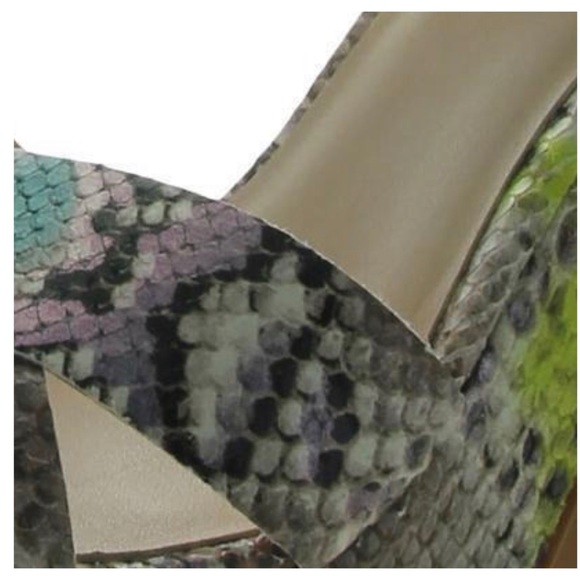 KATE SPADE GRACE LEATHER SNAKE PRINT PLATFORM SANDALS NWT - Picture 8 of 8